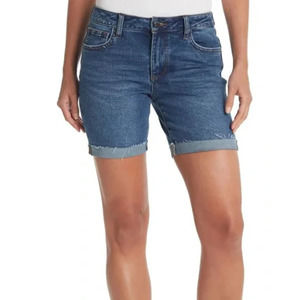NWT Joe's Jeans Mid Rise Rolled Cuff Bermuda Shorts Denim Shorts Size 23
